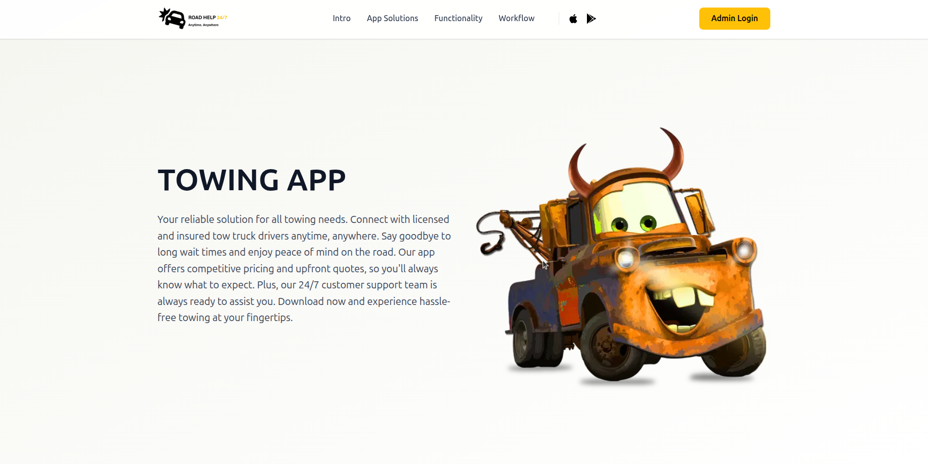 RoadHelp 24/7 roadside assistance app